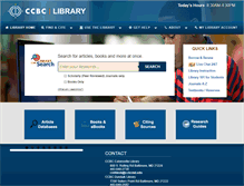 Tablet Screenshot of library.ccbcmd.edu